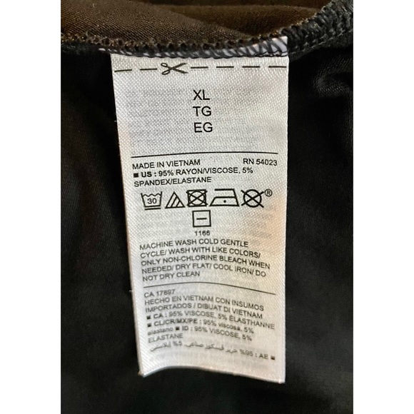 NWT Black Old Navy A-Line Midi Dress - XL - Picture 10 of 10